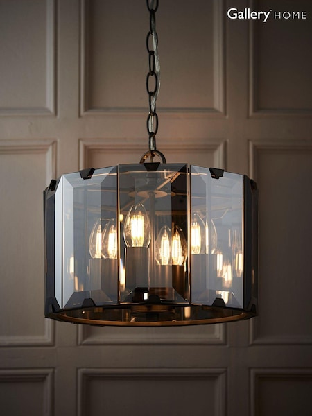 Gallery Home Grey George Ceiling Light Pendant (230249) | £173