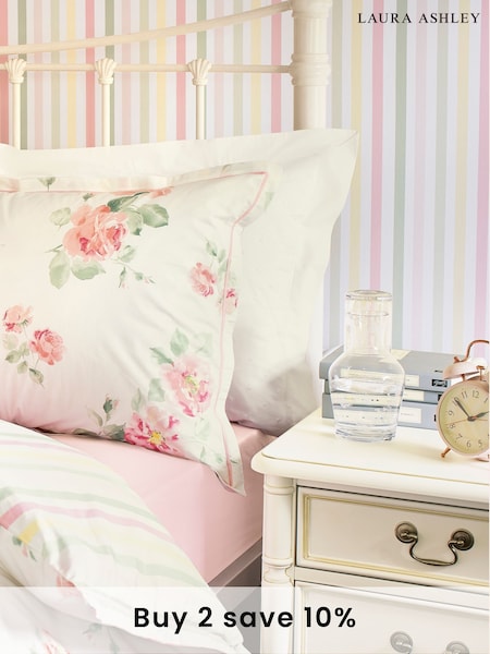 Laura Ashley Ivory Clifton 3 Drawer Bedside Table (230588) | £420