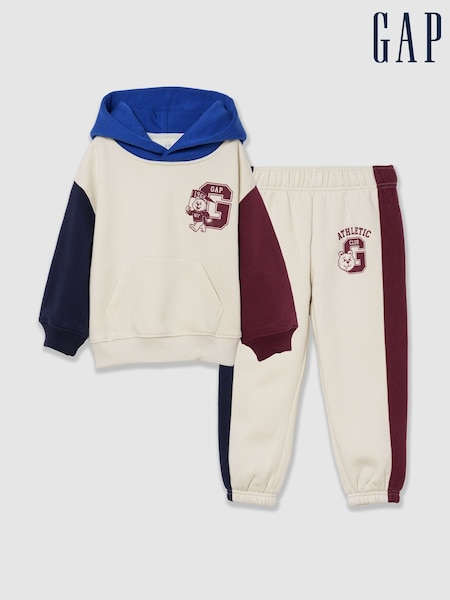 Cream/Burgundy - Gap Vintagesoft Sweat Set (6mths-5yrs)