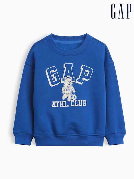 Bright Blue - Gap Vintage Soft Varsity Logo Sweatshirt (6mths-5yrs)
