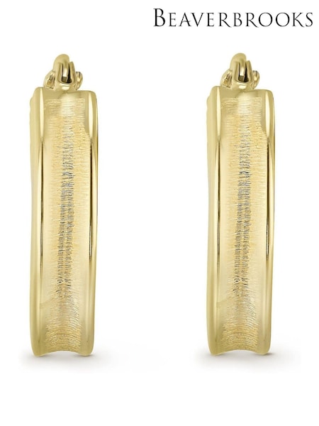 Beaverbrooks 9ct Gold Hoop Earrings (231678) | £125