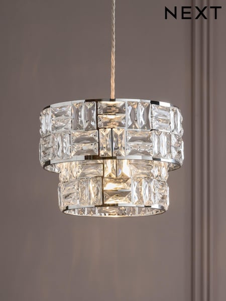 Chrome Alexis Easy Fit Pendant Lamp Shade (231810) | £65
