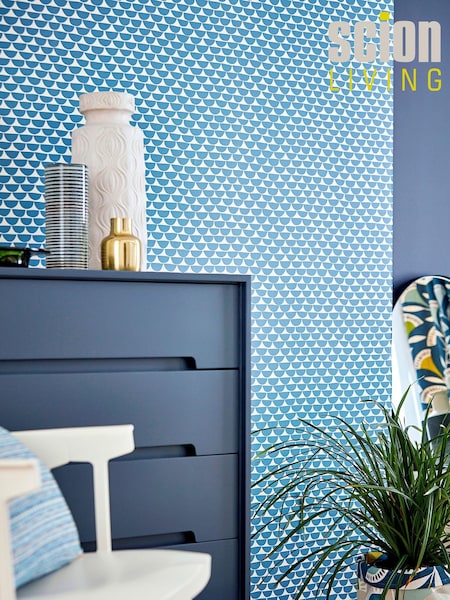 Scion Blue Kielo 10.05M Wallpaper (232533) | £42