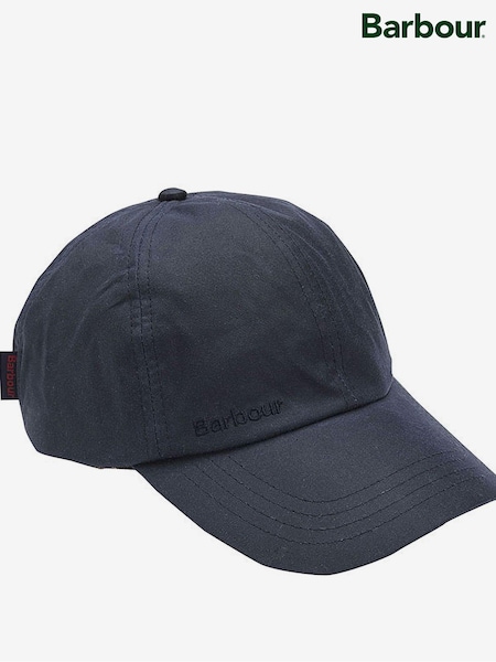 Barbour® Navy Wax 100% Cotton Cap (233126) | £30