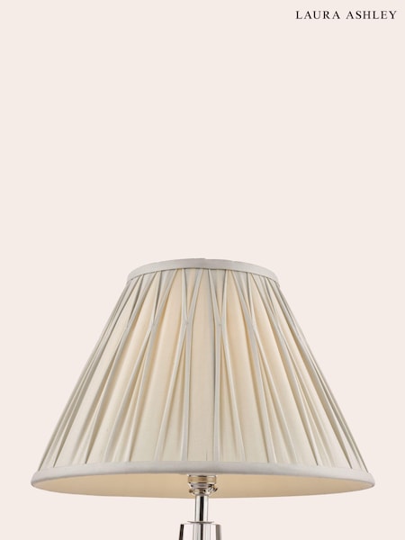 Laura Ashley Silver Fenn Silk Empire Easyfit Lamp Shade (234759) | £28 - £45