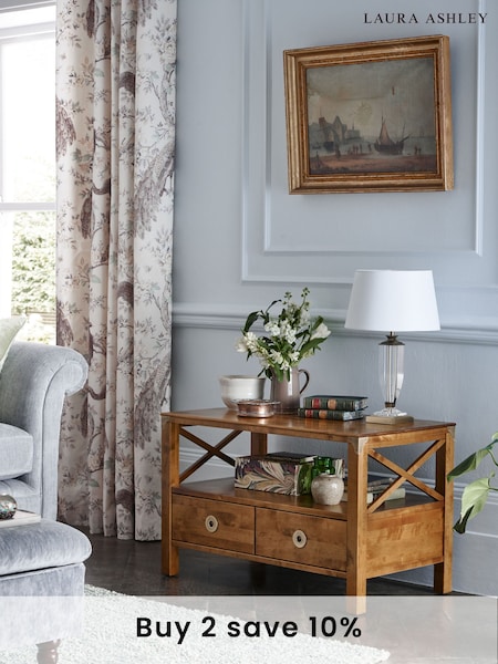 Laura Ashley Honey Gold Balmoral 2 Drawer TV Stand (235575) | £650
