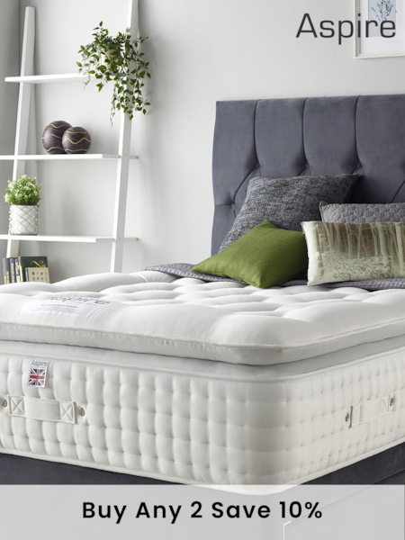 Aspire Furniture Silk 5000 Pocket Pillowtop Mattress (235709) | £630 - £1,310