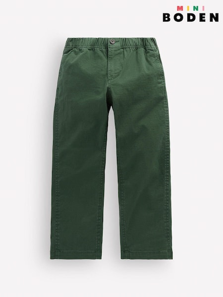Green - Boden Easy Straight Chino Trousers