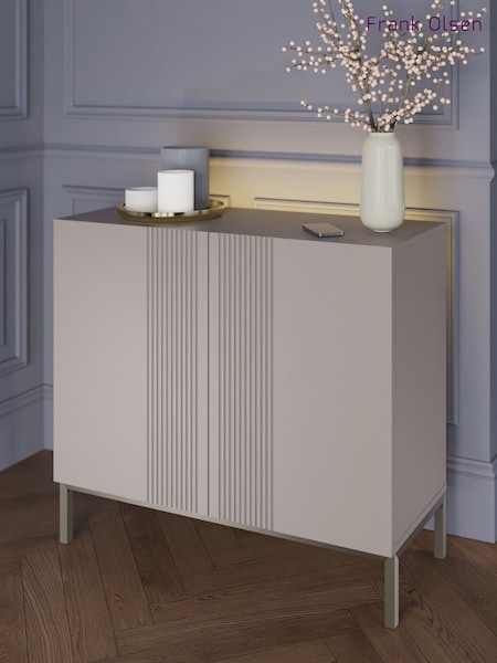 Frank Olsen Grey Iona 2 Door Tall Sideboard with SMART Features (236865) | £420