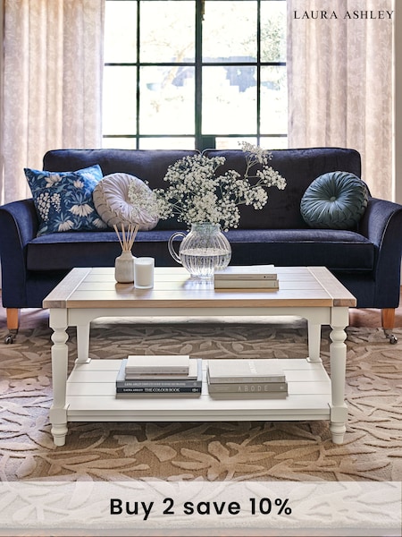 Laura Ashley White Dorset Coffee Table (237055) | £595