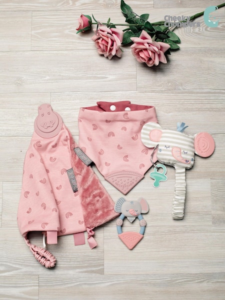 Cheeky Chompers Pink Comfort and Chew 100% Cotton Gift Bundle (237636) | £46