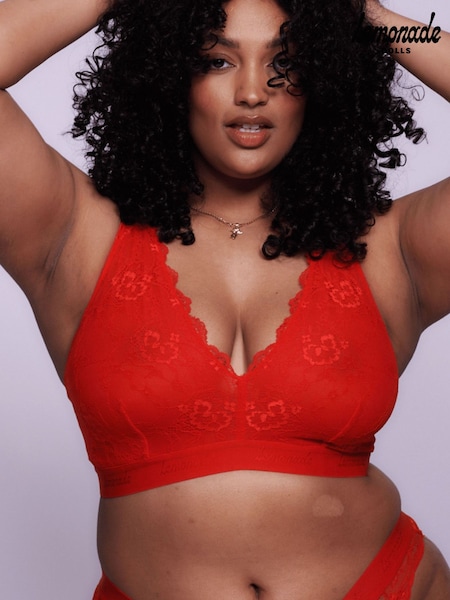 Red - Lemonade Dolls Signature Lace Fuller Cup Bra