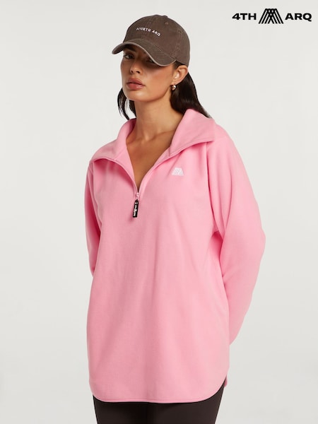 Pink - 4th Arq Lennox Cloud Half-zip Fleece