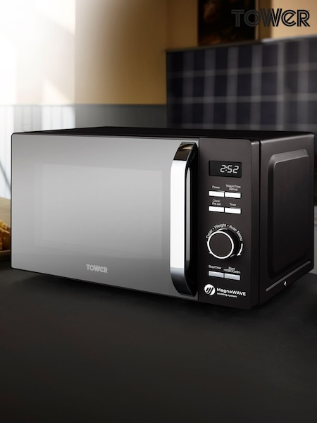 Tower Black Renaissance 20L 800W Microwave (238256) | £130