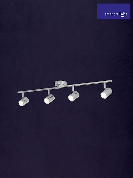 Searchlight Chrome Rollo 4 Light Bar Ceiling Light Pendant (238429) | £52