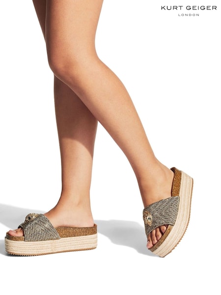 Kurt Geiger London Kensington Flatform Sandals (238984) | £169