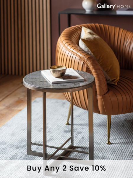 Gallery Home Silver Silver Side Table (239122) | £175