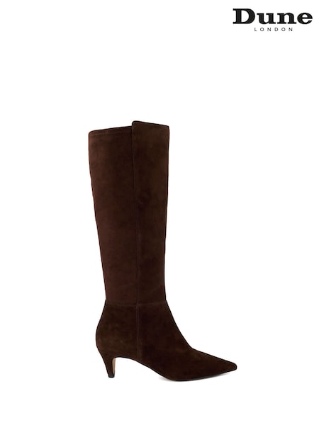 Brown - Dune London Shasa Knee High Boots