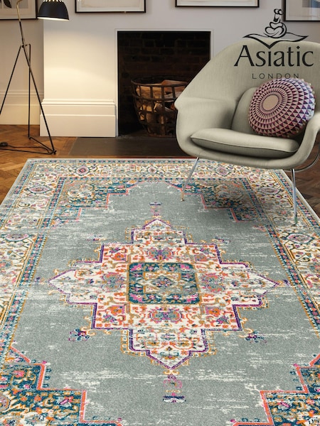Asiatic Rugs Grey Colt Medallion Rug (240373) | £89 - £252