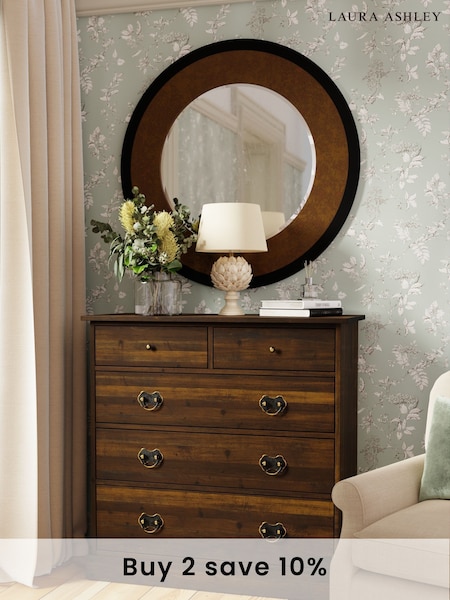 Laura Ashley Dark Chestnut Garrat 2+3 Drawer Chest (240399) | £1,050
