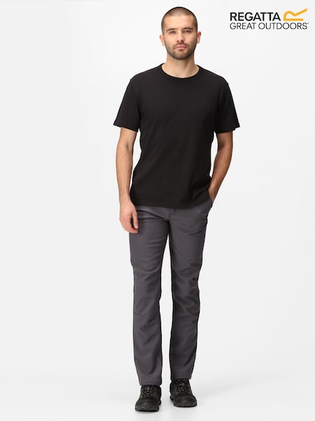 Regatta Grey Fenton Softshell Water Repellent Trousers (241381) | £35
