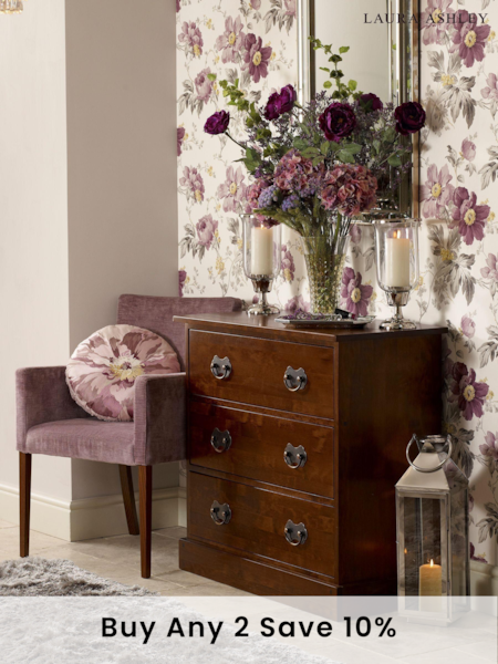 Laura Ashley Dark Chestnut Garrat 3 Drawer Chest (242079) | £700