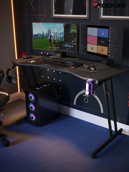 X Rocker Panther Evo 120cm Gaming Desk With Mousepad