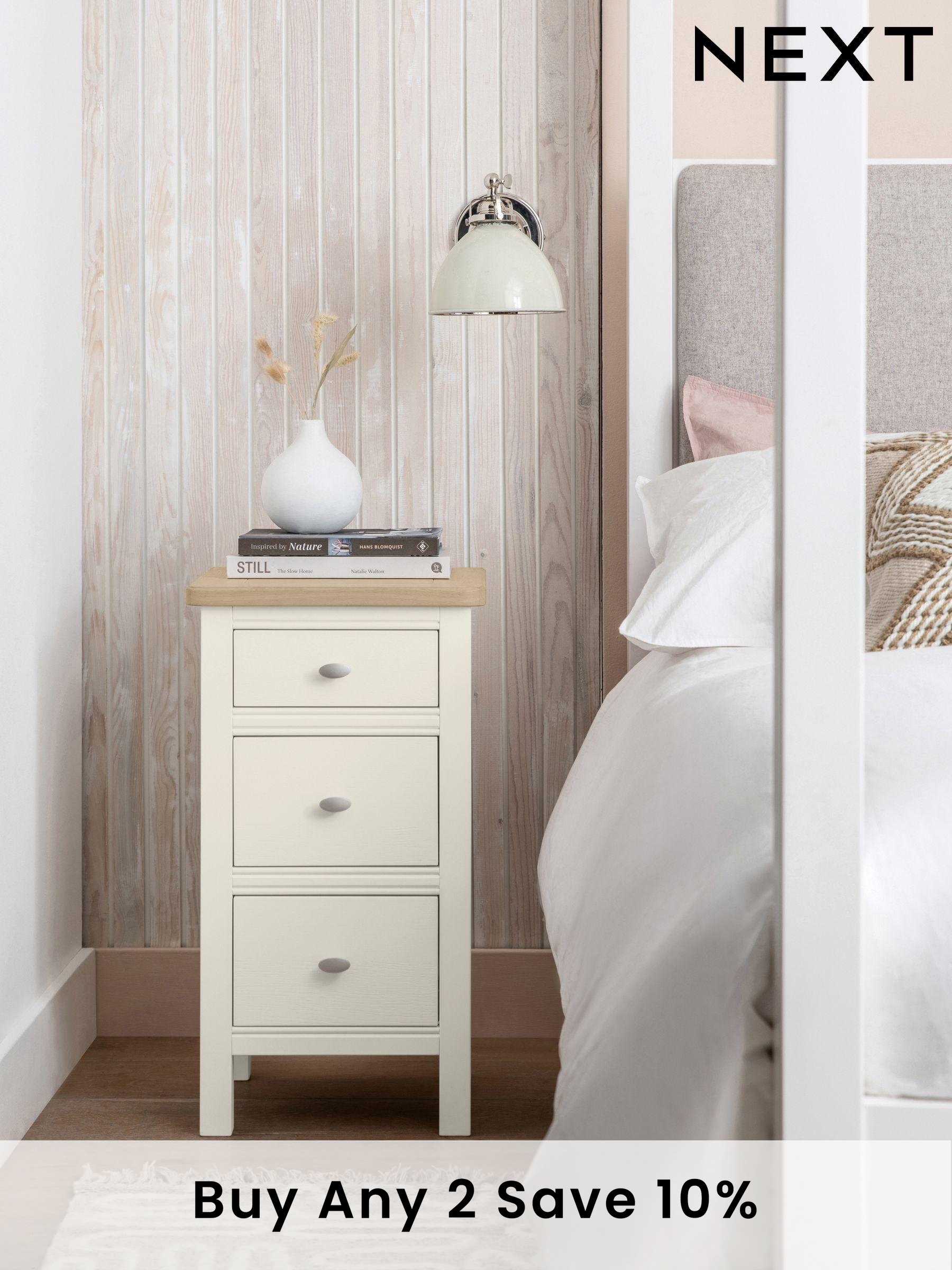 Painted Bedside Tables White Natural Painted Bedside Tables Next