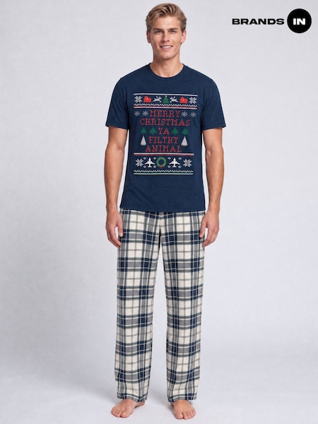Blue - Regular Brands In Home Alone Merry Christmas Pyjamas
