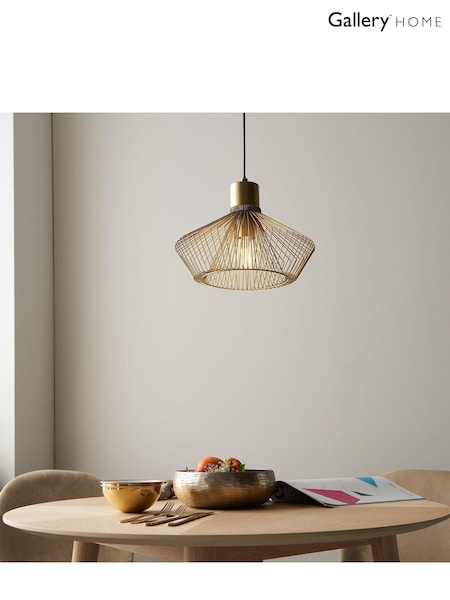 Gallery Home Gold Lizzo Ceiling Light Pendant (243577) | £71