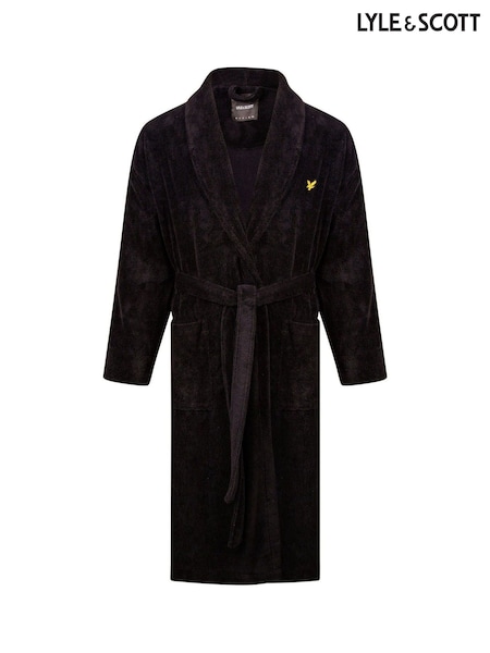 Lyle & Scott Black Lucas Bathrobe (244457) | £67.50