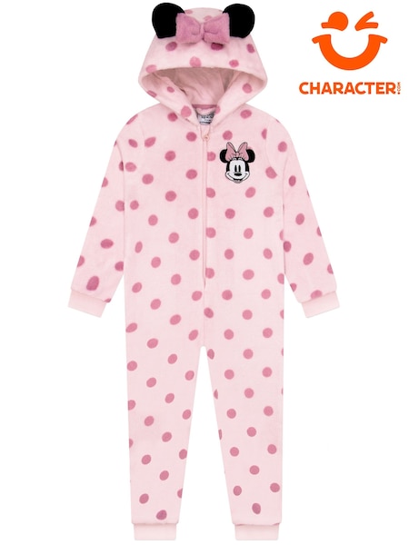 Pink - Character Disney Minnie Mouse Onesie With 3d Ears And Bow