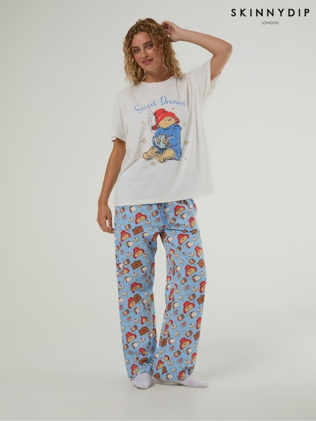Blue - Skinnydip X Paddington T-shirt And Trouser Pyjamas Set With Eye Mask