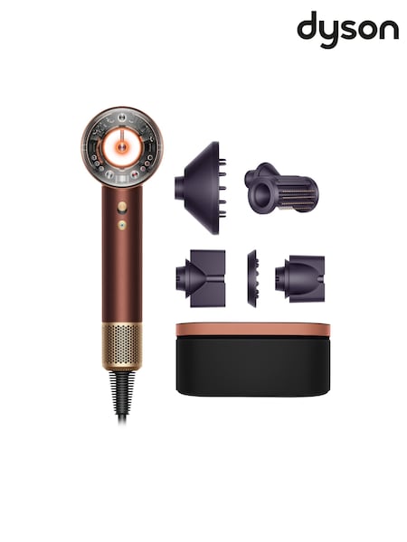 Plum/Copper - Dyson Christmas Supersonic Nural™ Hair Dryer Straight + Wavy
