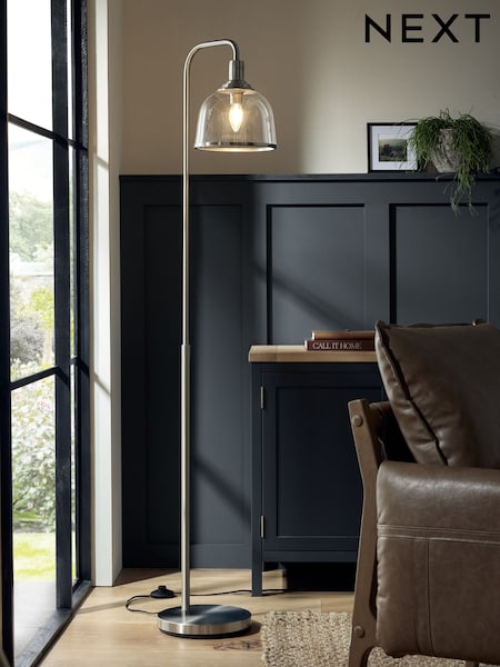 Brushed Chrome Gloucester Floor Lamp (245520) | £85