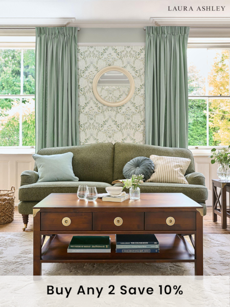 Laura Ashley Dark Chestnut Balmoral 3 Drawer Coffee Table (246489) | £745