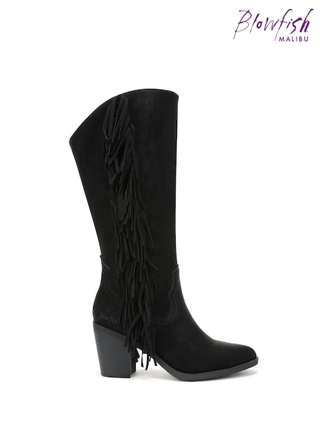 Black - Blowfish Malibu Criss 2 Regular Fit Western Boots
