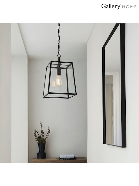 Gallery Home Black Hemp 1 Bulb Pendant Ceiling Light (247658) | £148