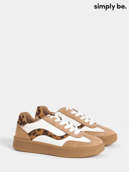 Natural - Simply Be Chunky Retro Trainers