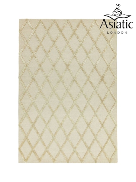 Asiatic Rugs Gold Dixon Textured Geo Rug (247912) | £251 - £713