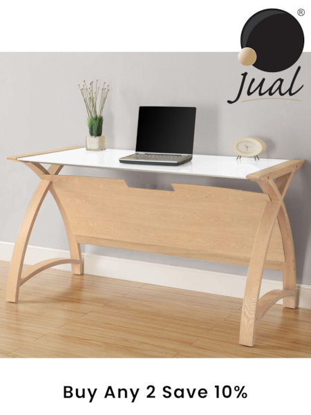 Jual Oak Helsinki Wooden Laptop Desk (248081) | £390