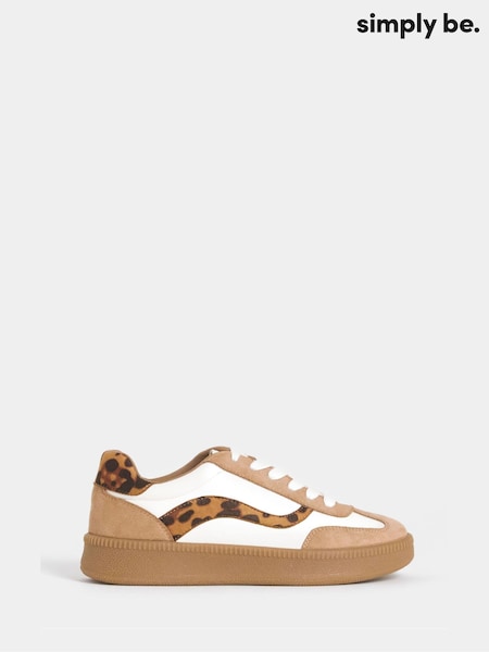 Natural - Simply Be Chunky Retro Trainers