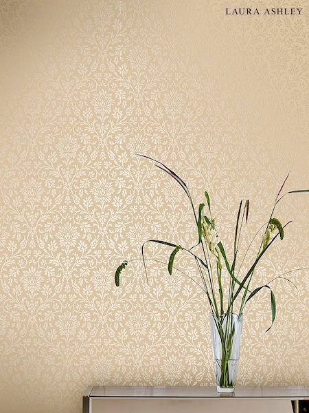 Laura Ashley Linen Annecy 10M Wallpaper (248666) | £44