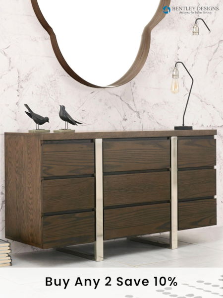 Bentley Designs Brown Tivoli Narrow Sideboard (249569) | £600