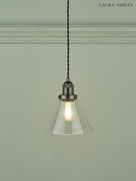Laura Ashley Pewter Isaac Pendant Ceiling Light (251644) | £95