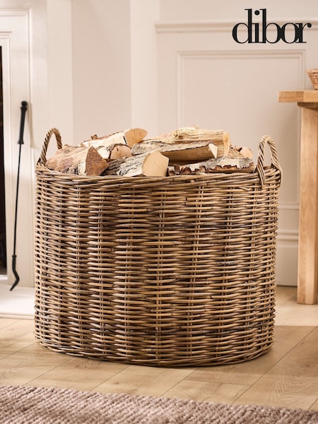Dibor Wicker Log Basket (large)