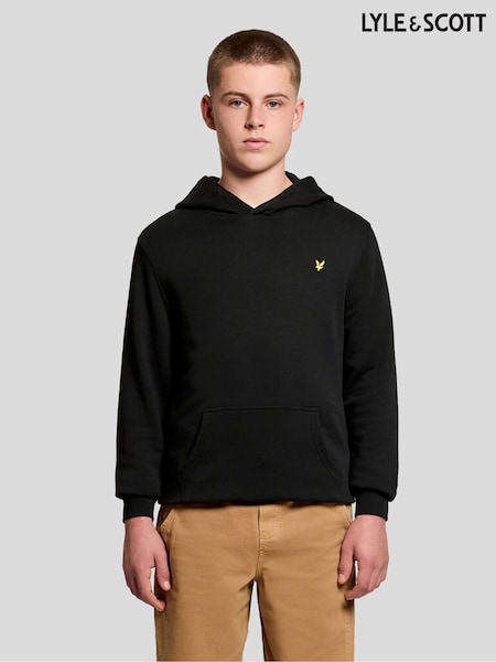 Black - Lyle & Scott Pullover Hoodie