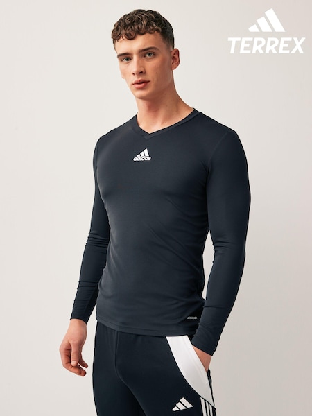 adidas Black Teamwear Base Layer Long Sleeve Top (252728) | £20