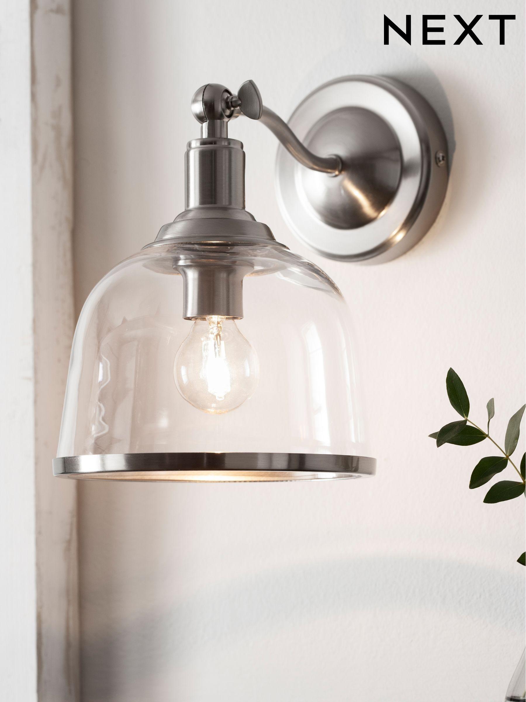 Chrome Wall Lights Indoor Outdoor Chrome wall Lights Next UK