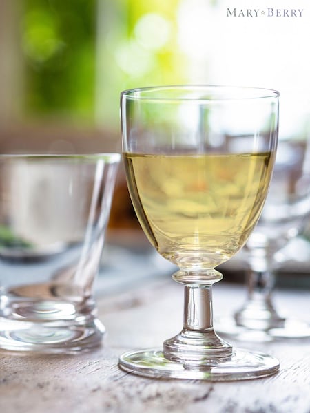 Mary Berry Set of 4 Clear Signature White Wine Glasses (254127) | £44
